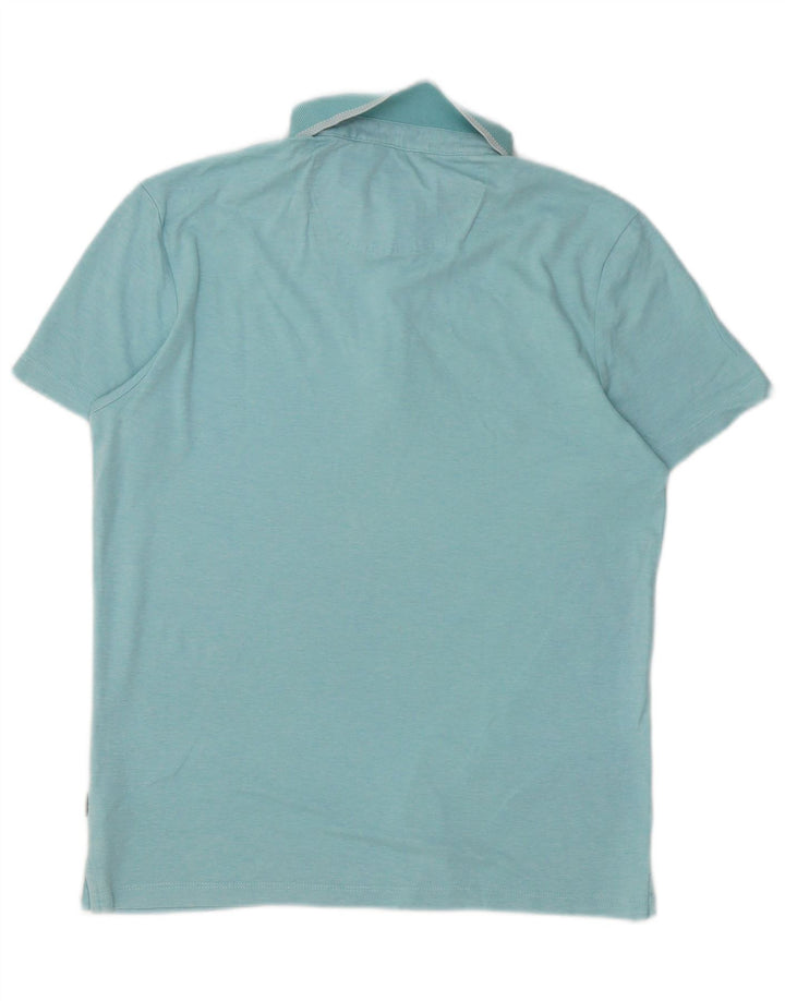 Camisa polo masculina CALVIN KLEIN pequena azul algodão