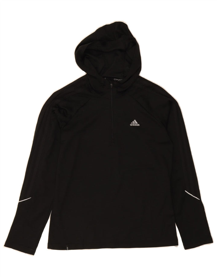 ADIDAS Womens Clima 365 Zip Neck Pullover Tracksuit Top UK 10 Small  Black Vintage Adidas and Second-Hand Adidas from Messina Hembry 