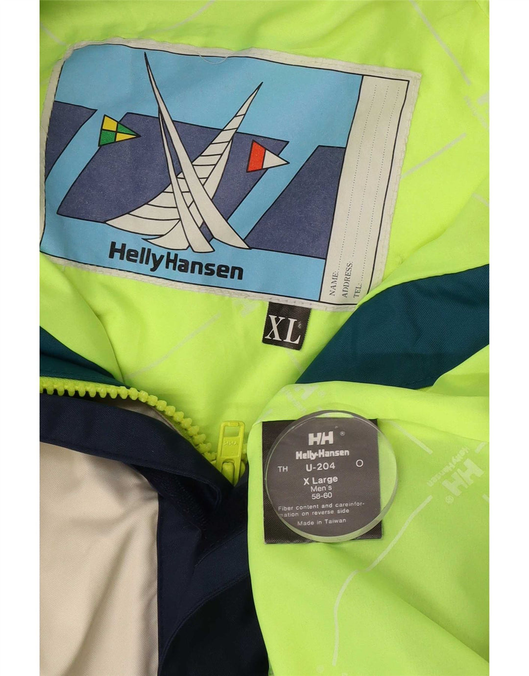 Jaqueta corta-vento masculina Helly Hansen IT 58/60 4XL azul marinho Colourblock