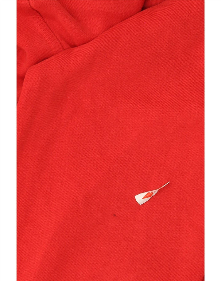 Nike Mens Hoodie Jumper Médio Algodão Vermelho