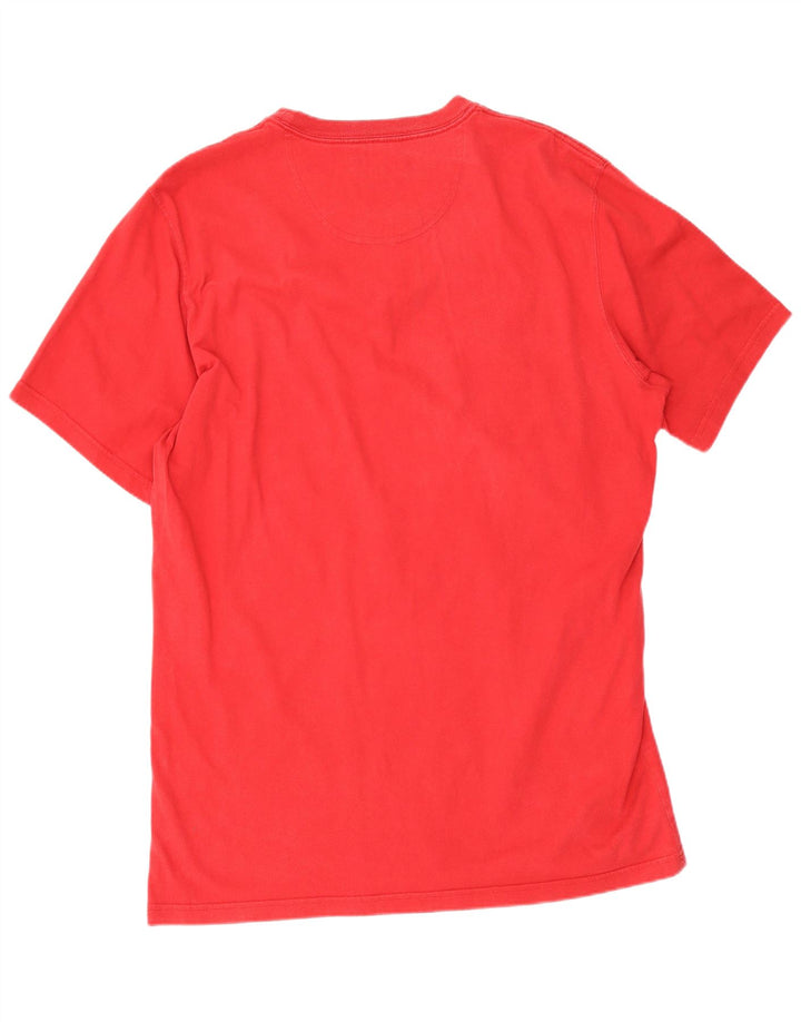 Camiseta gráfica masculina Barbour Top XL algodão vermelho