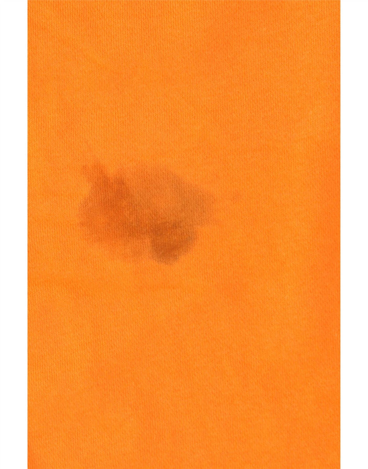 Calça de treino masculina Nike joggers grande algodão laranja