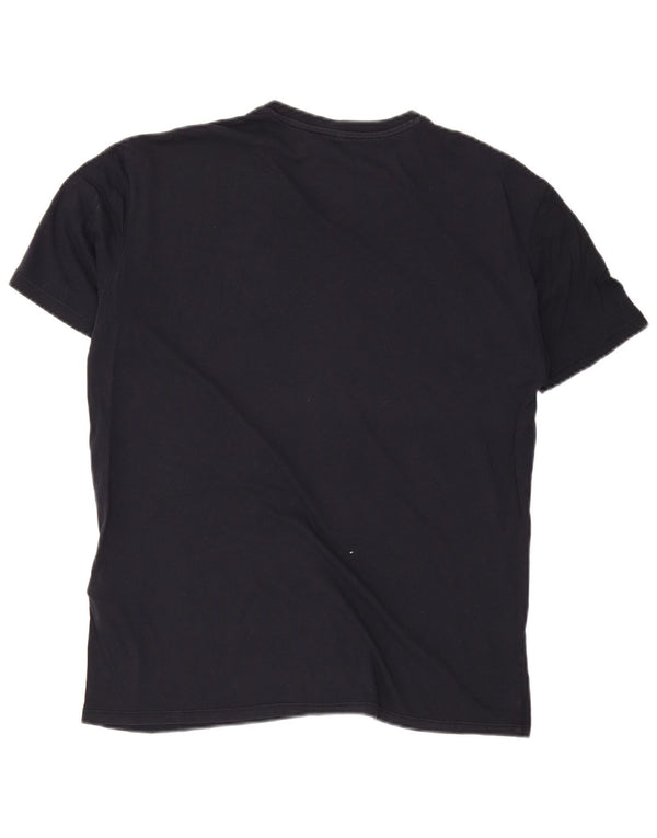 Camiseta masculina Armani Jeans grande algodão azul marinho