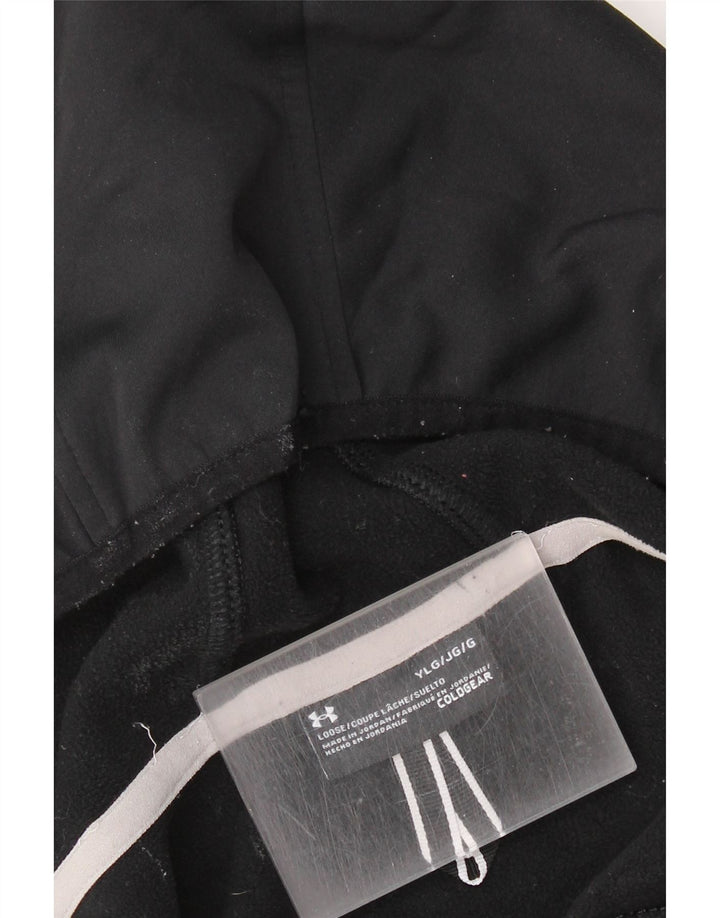 Suéter Under Armour Boys Zip com capuz 11-12 anos grande camuflagem preta