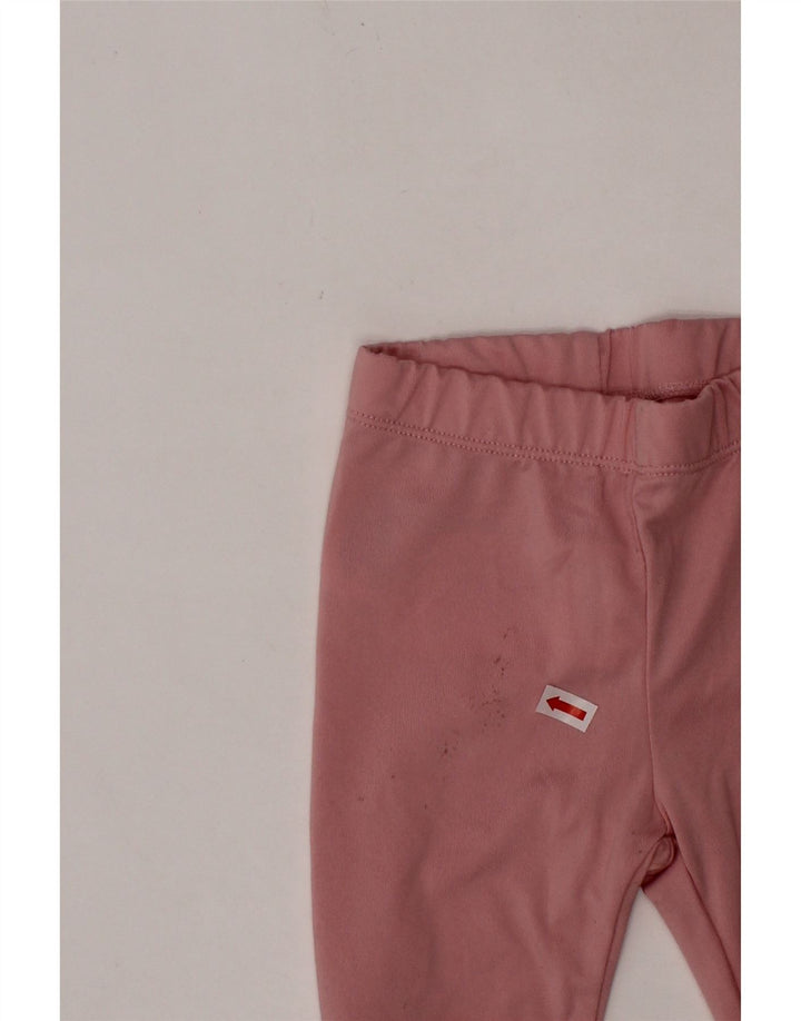 Leggings gráficas NIKE para meninas de 12 a 18 meses rosa poliéster