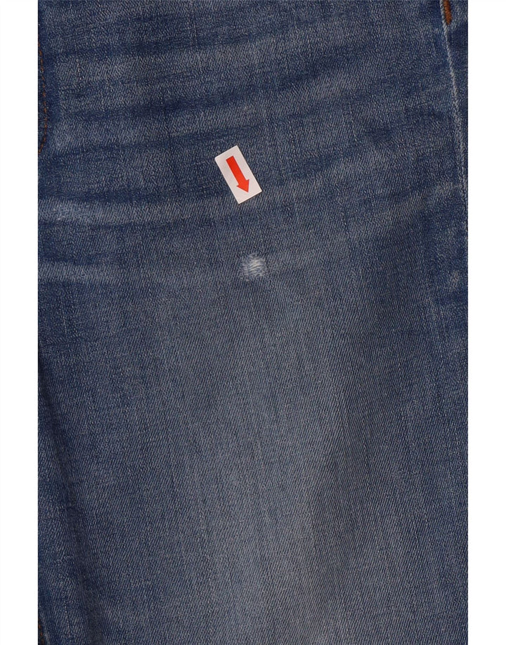 J. CREW Calça jeans feminina Billie Demi Bootcut W27 L25 algodão azul