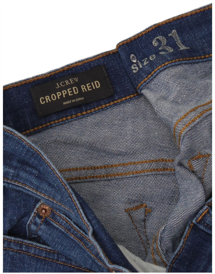 J. Crew Jeans feminino Reid cortado W31 L26 azul