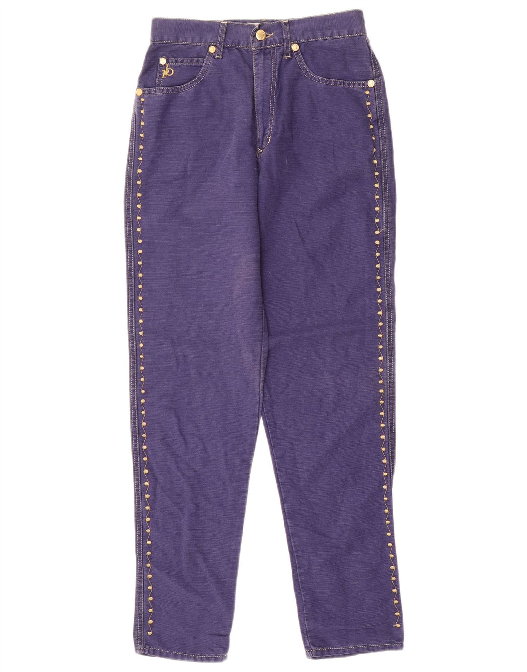 Calça feminina casual justa ROCCOBAROCCO W28 L31 algodão roxo