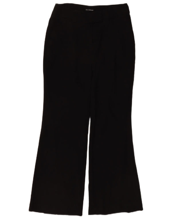 Calça feminina Marks & Spencer Autograph Chino UK 10 pequena W28 L30 preta