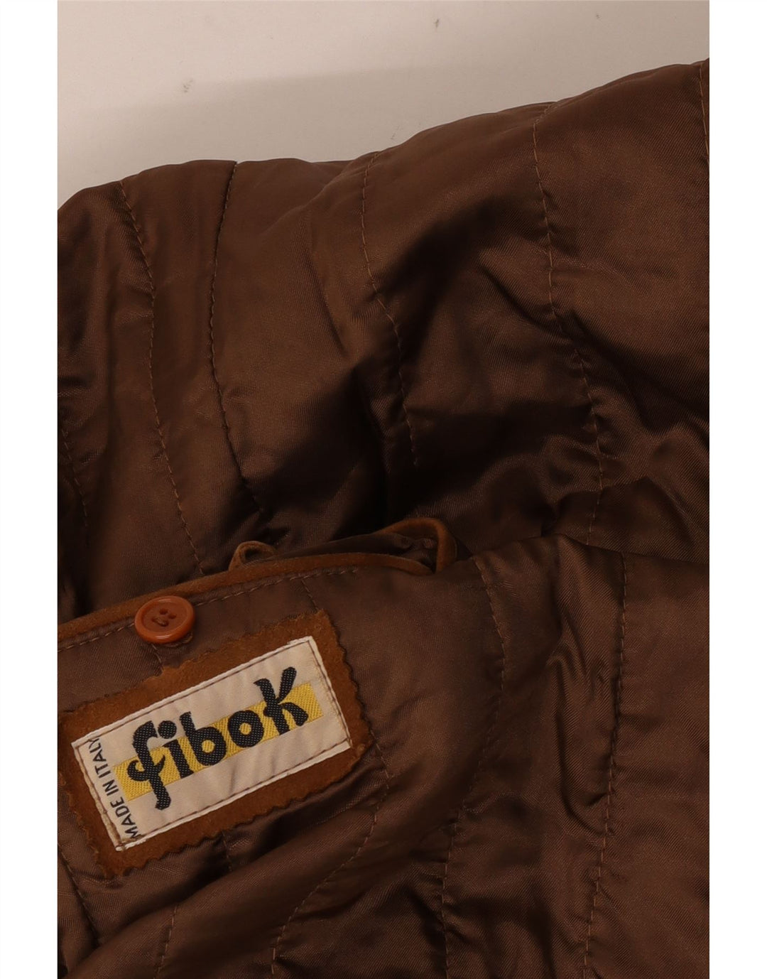 Jaqueta masculina de camurça militar Fibok UK 42 XL bege