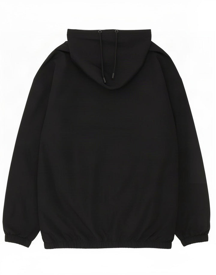 Jaqueta de chuva com capuz gráfico Under Armour Boys 13-14 anos poliéster preto