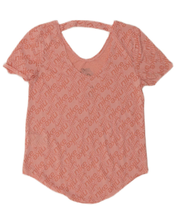 Camiseta gráfica feminina Nike UK 6 XS algodão rosa