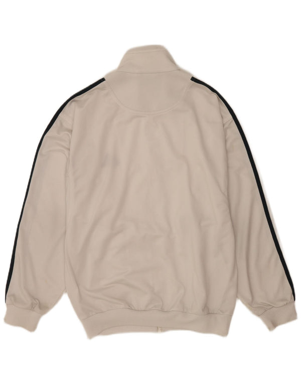 Adidas Mens Tracksuit Top Jacket UK 38/40 Medium White Polyester