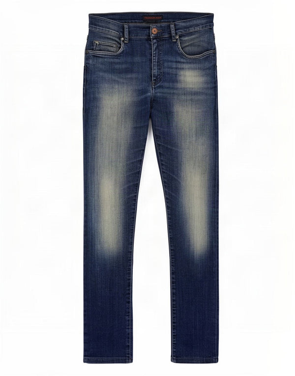Trussardi Mens Slim Jeans W31 L30 Azul Algodão