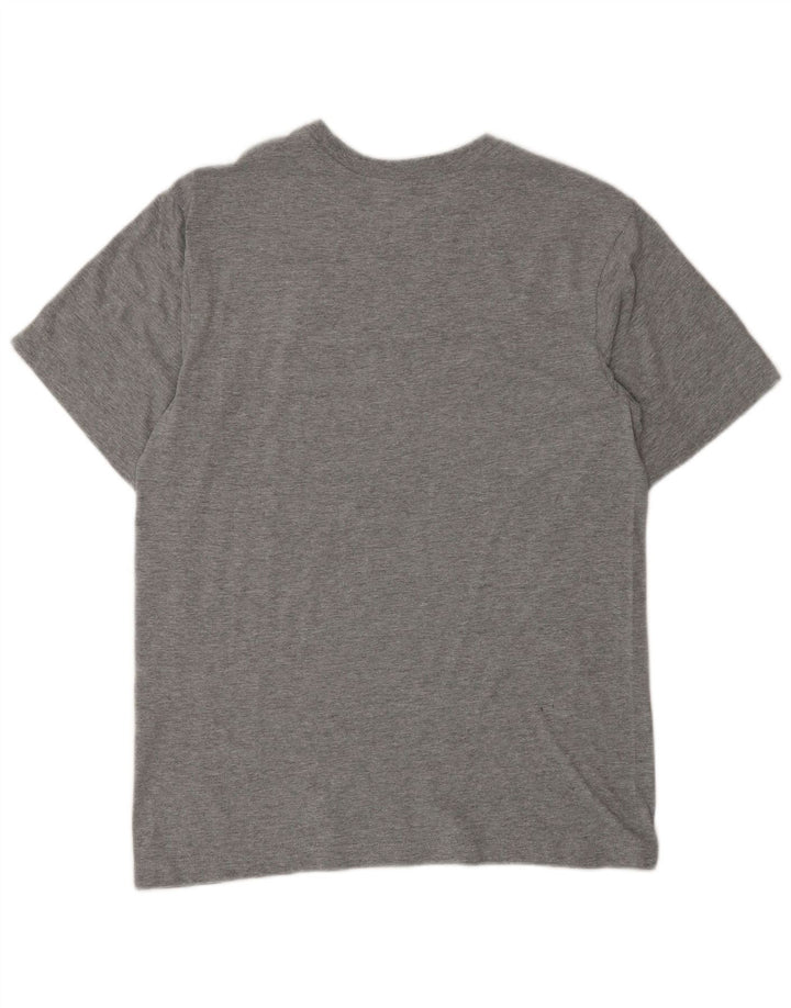 Camiseta masculina NIKE XS cinza manchada de algodão