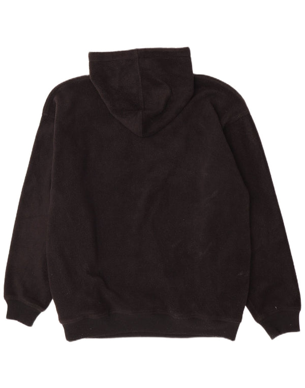 Le Coq Sportif Suéter de lã com capuz gráfico masculino XL preto poliéster