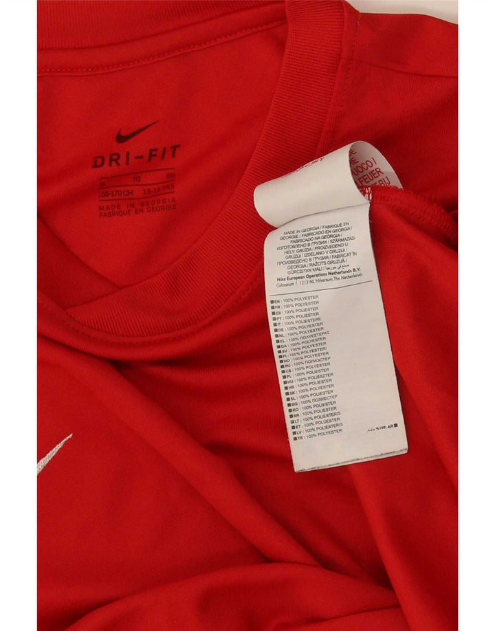 Camiseta Nike Boys Dri Fit Top 13-14 Anos XL Vermelho Poliéster