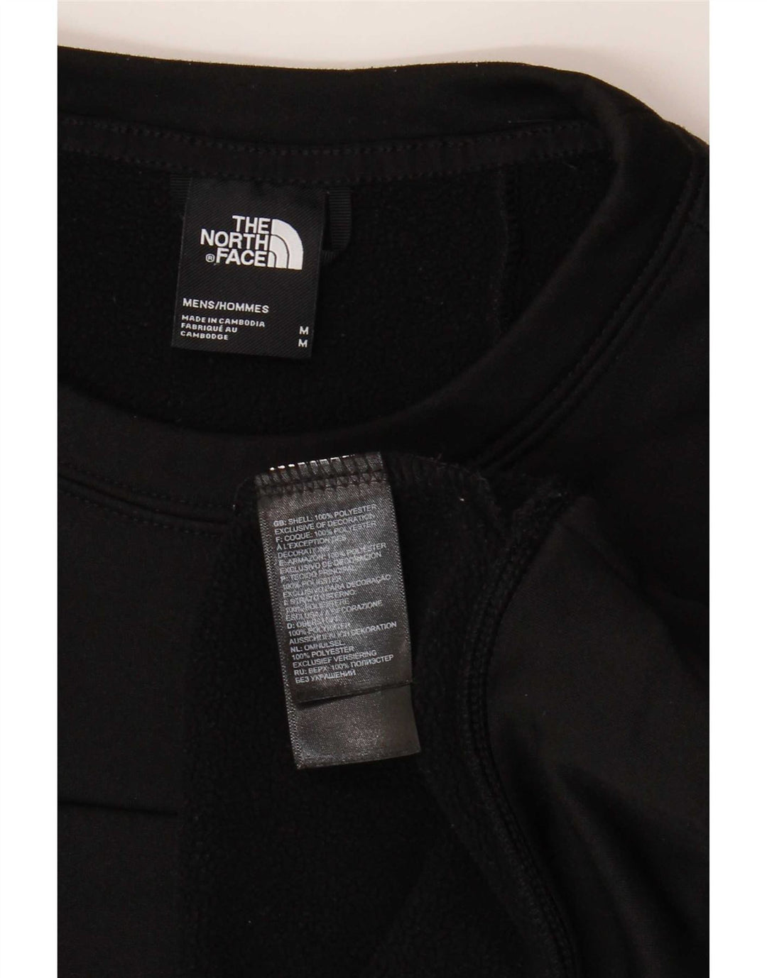 The North Face moletom gráfico masculino jumper médio preto poliéster