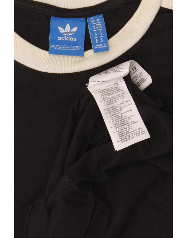 Camiseta masculina Adidas Top médio algodão preto