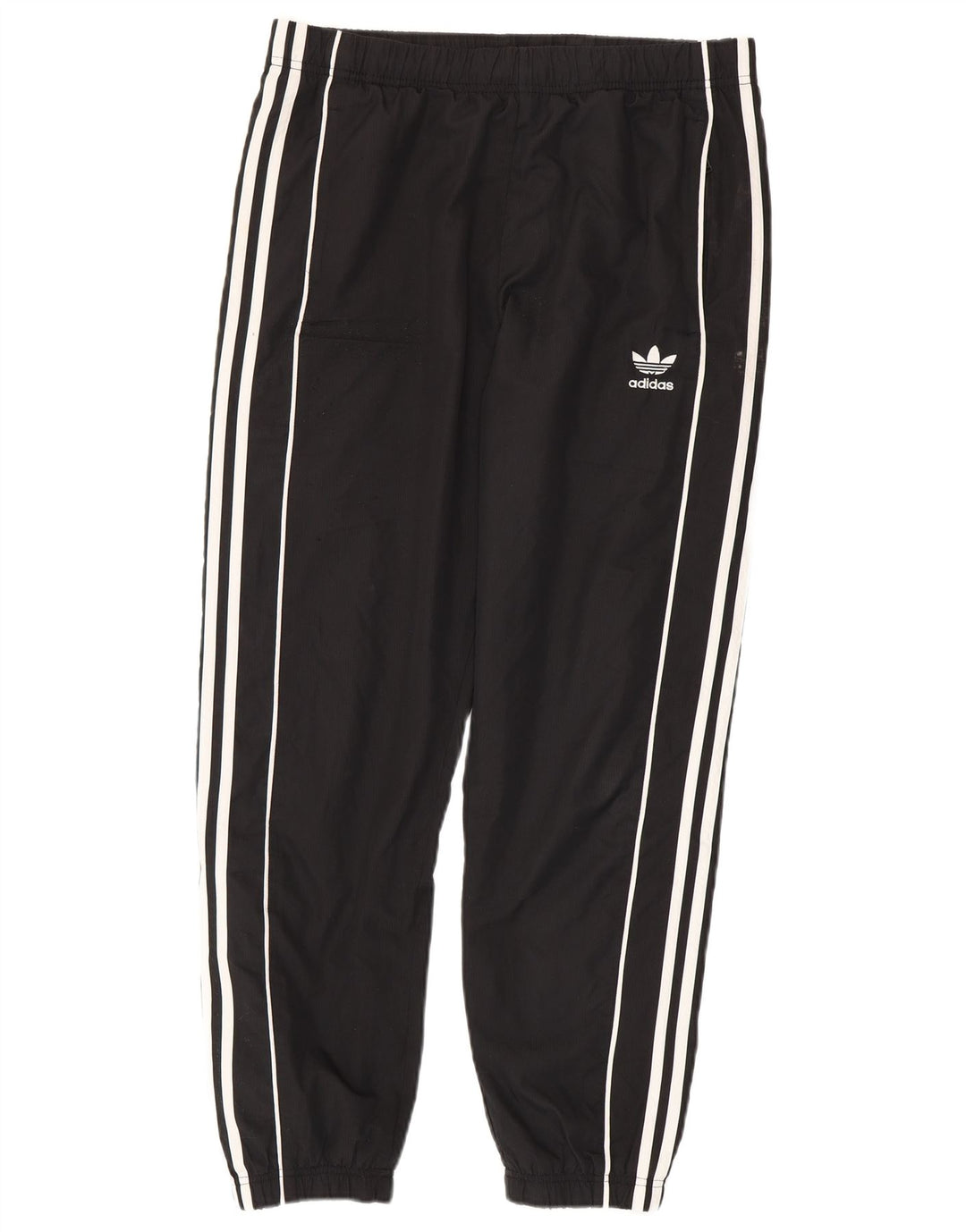 Calça de treino masculina Adidas Joggers médio preto colorblock poliéster