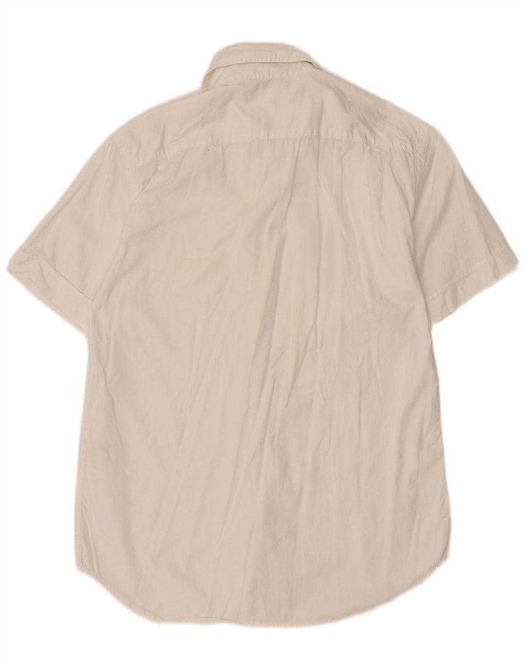Camisa masculina de manga curta Gas pequena algodão branco