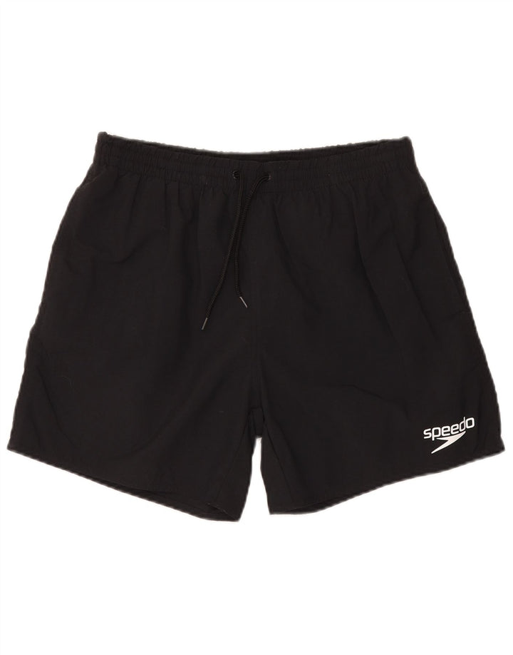Shorts de natação masculino Speedo médio preto poliamida