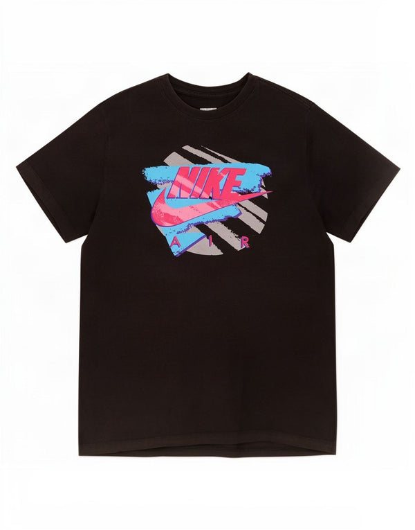 Camiseta Nike masculina gráfica Top médio algodão preto
