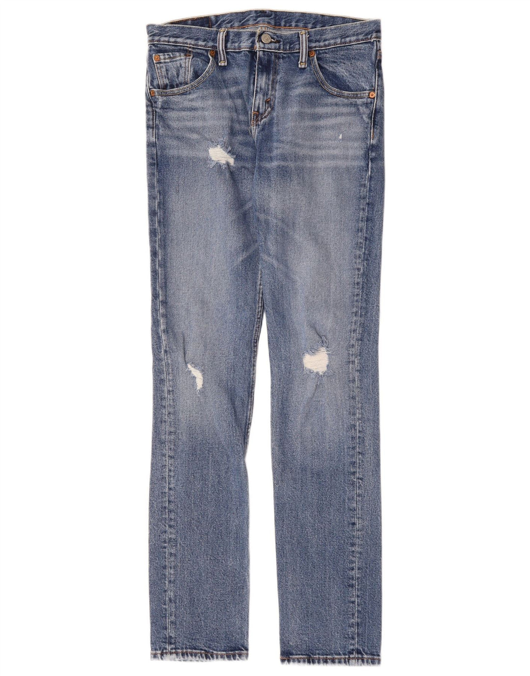 Calça jeans feminina Levi's 511 Distressed Slim W29 L32 azul algodão