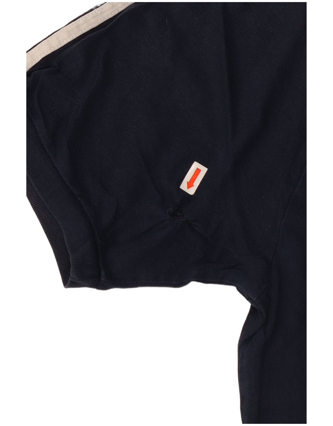 Adidas Mens Camiseta Top Pequeno Algodão Azul Marinho