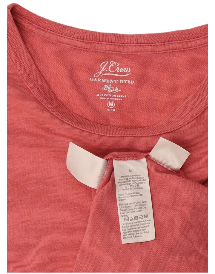 J. Crew Camiseta masculina slim top médio algodão rosa