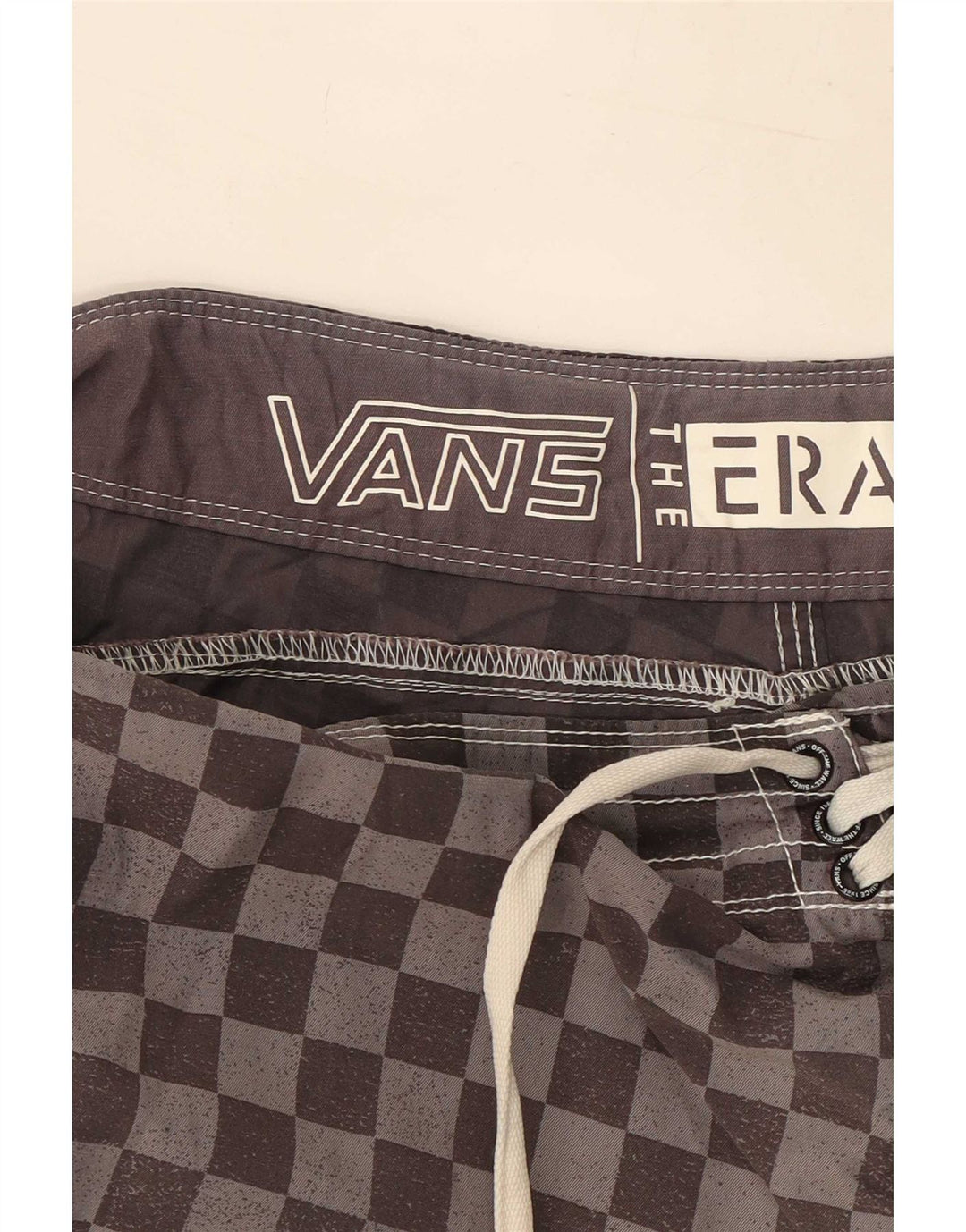 Shorts de natação masculino Vans grande cinza geométrico