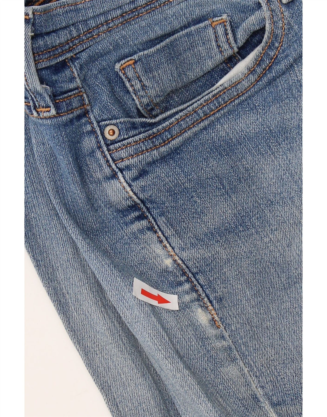 Shorts jeans feminino de cintura média LEVI'S US 10 médio W30 algodão azul