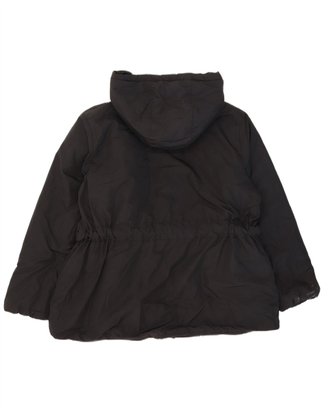 Jaqueta feminina acolchoada com capuz Marks & Spencer UK 20 2XL poliéster preto