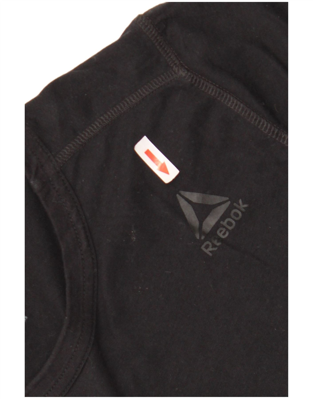 Camiseta masculina Reebok Top pequeno algodão preto