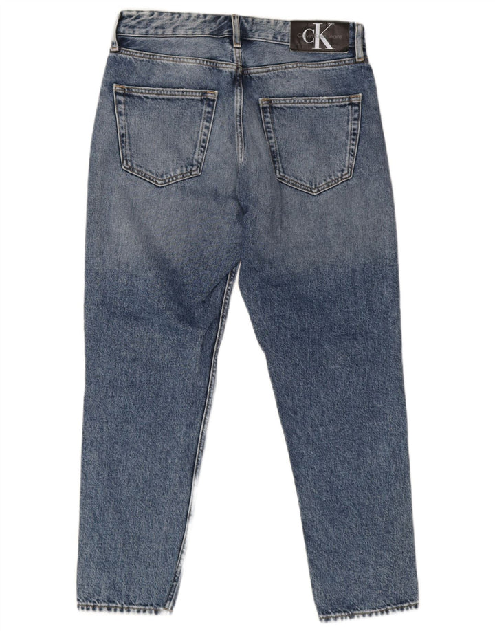 Calvin Klein Jeans masculino desgastado slim W31 L26 algodão azul