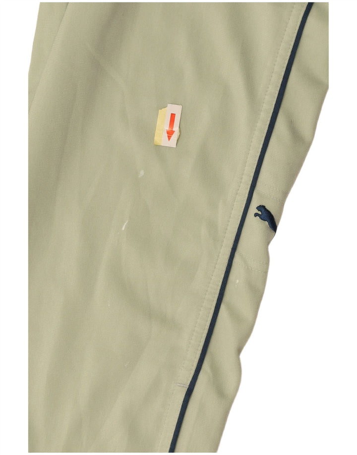 Calça de treino masculina PUMA poliéster verde médio