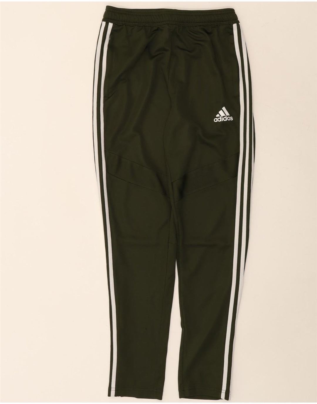 Calças de treino Adidas Boys Climacool 13-14 anos cáqui poliéster
