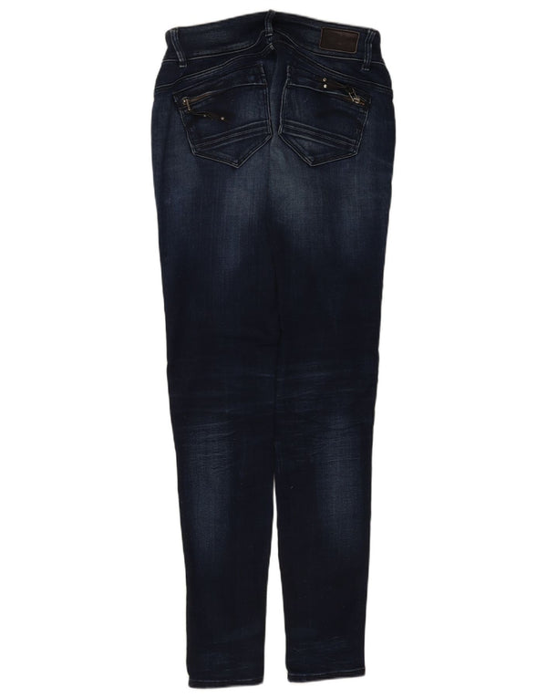 Calça jeans skinny feminina G-Star Midge cintura média W28 L34 algodão azul marinho