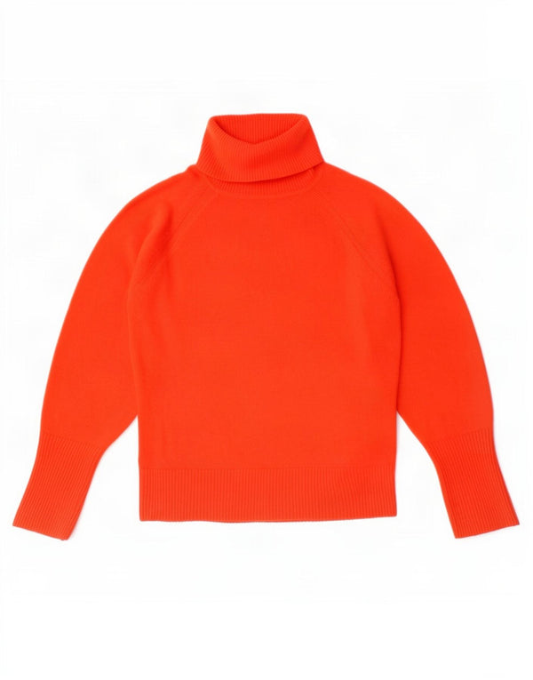 Suéter feminino Marks & Spencer com gola redonda e acrílico vermelho pequeno Reino Unido 10
