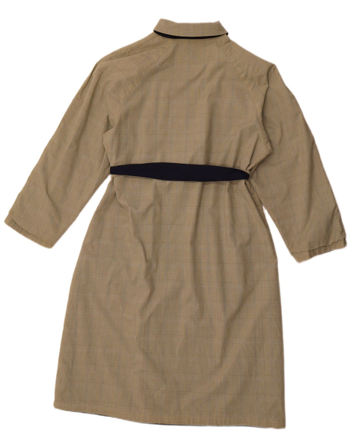 Sobretudo reversível feminino Preca EU 42 grande poliéster azul marinho