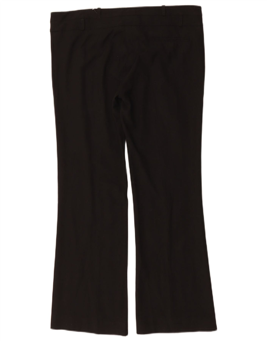 Calça casual feminina Oasis Bootcut UK 12 médio W34 L29 poliéster preto