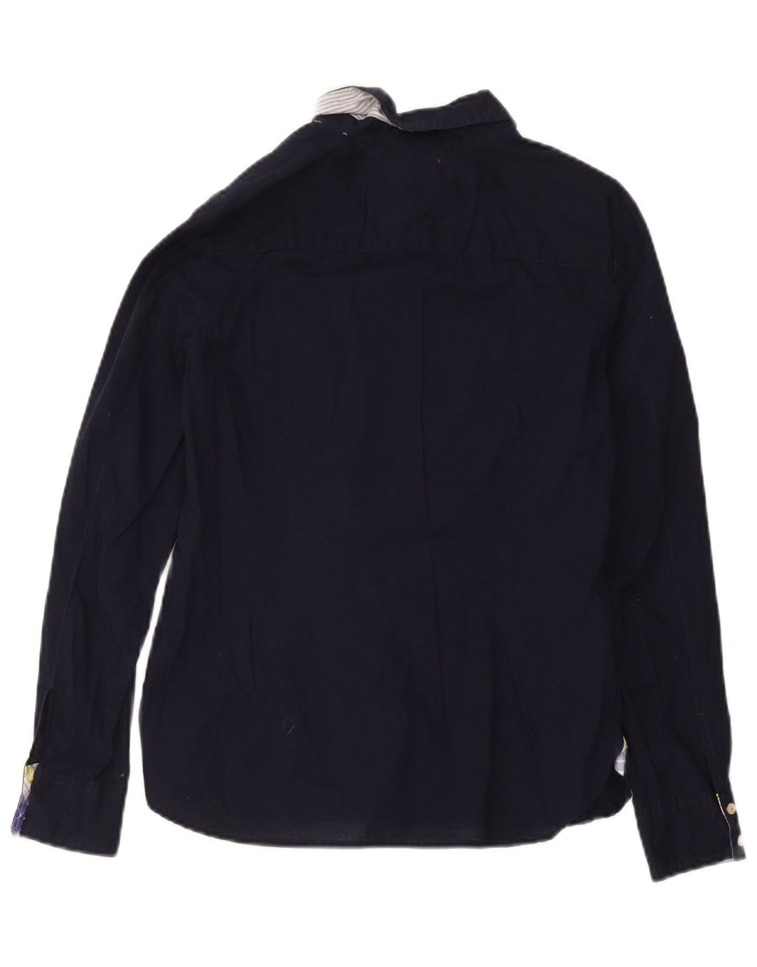 Camisa Tommy Hilfiger Feminina UK 12 Médio Algodão Azul Marinho