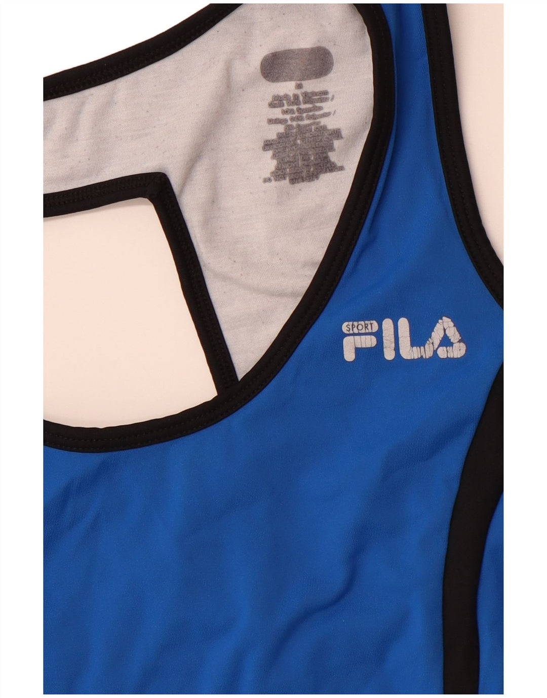 Colete feminino FILA UK 12 médio azul colorblock poliéster esportivo
