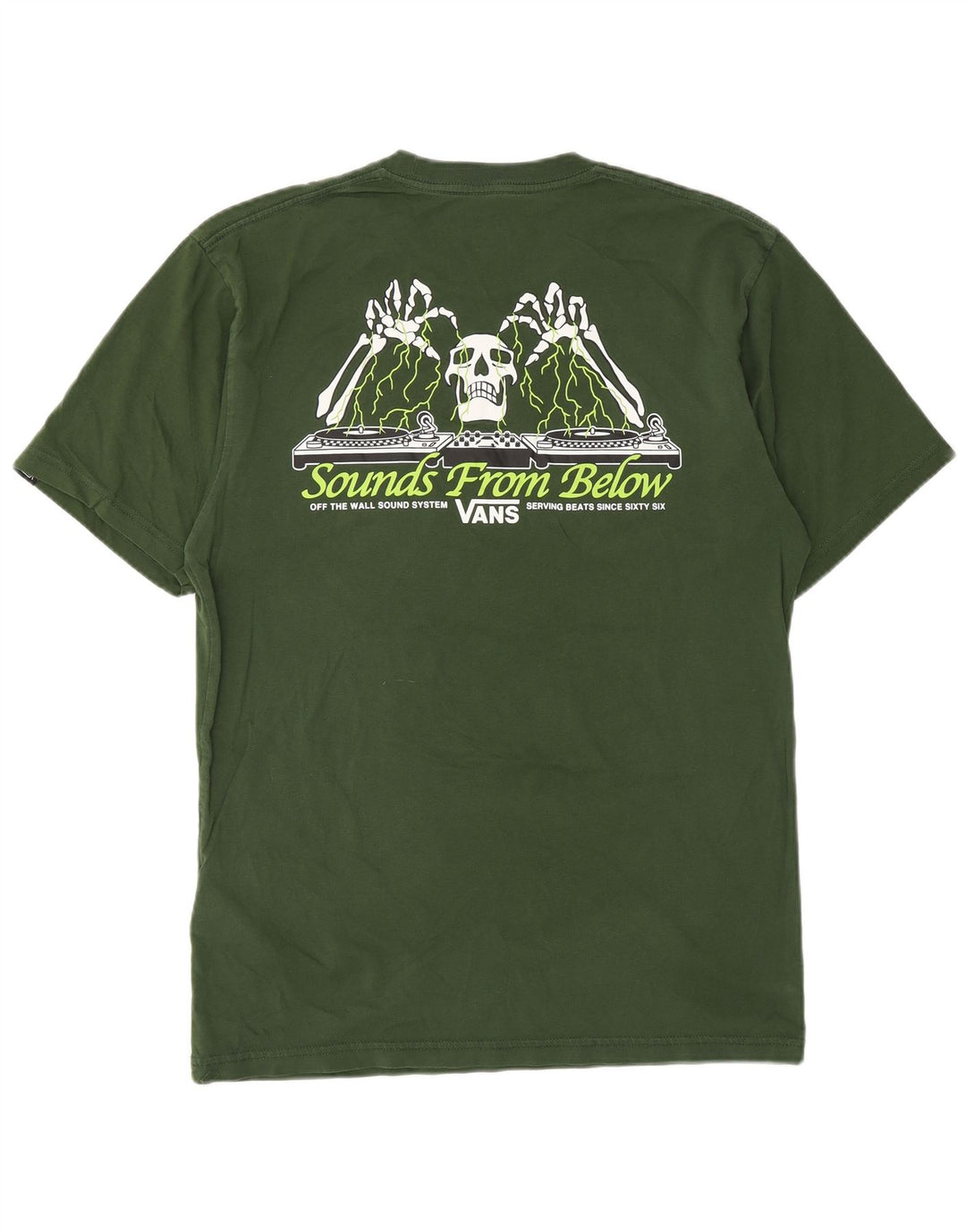 Camiseta masculina VANS Classic Fit Graphic Top Médio Algodão Verde