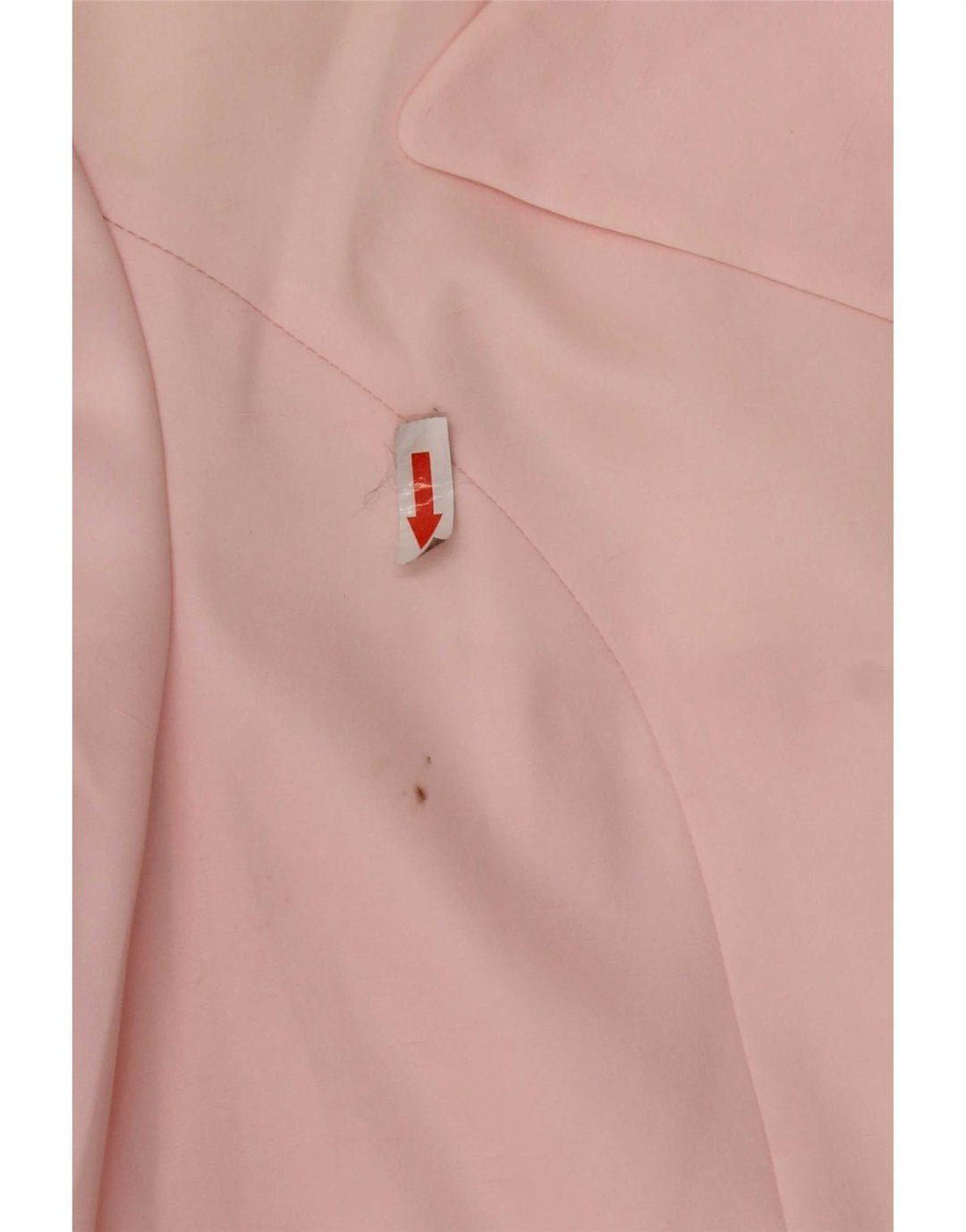 Jaqueta blazer feminina Benetton com peito duplo Reino Unido 14 poliéster rosa médio