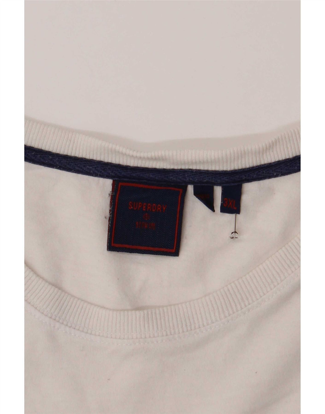 Camiseta gráfica masculina Superdry Top 3XL branco