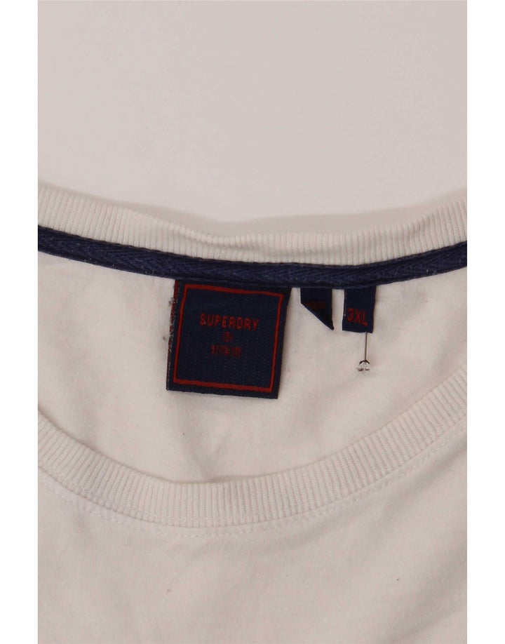 Camiseta gráfica masculina Superdry Top 3XL branco