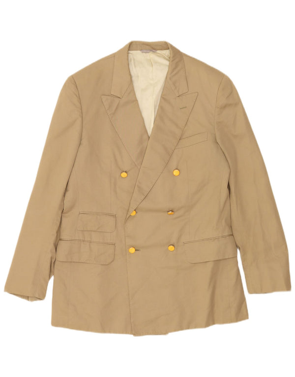 Jaqueta blazer masculina DUNHILL com peito duplo UK 38 médio bege