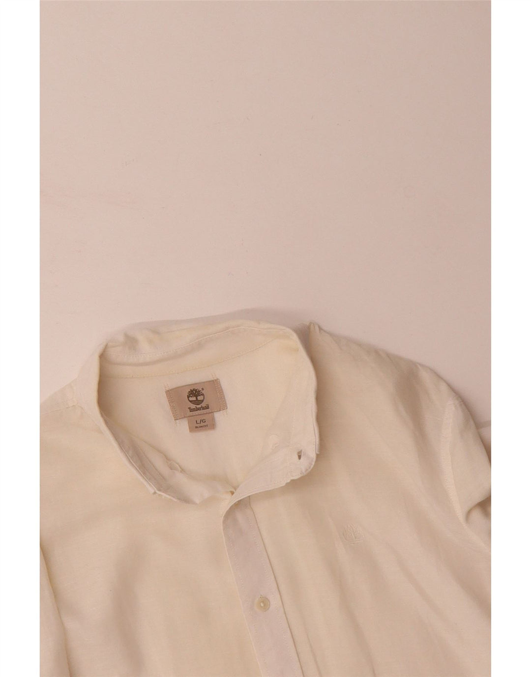 Camisa masculina slim fit TIMBERLAND grande off white