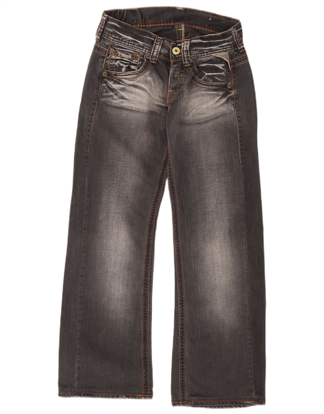 Replay Jeans Bootcut Feminino W26 L27 Algodão Cinza